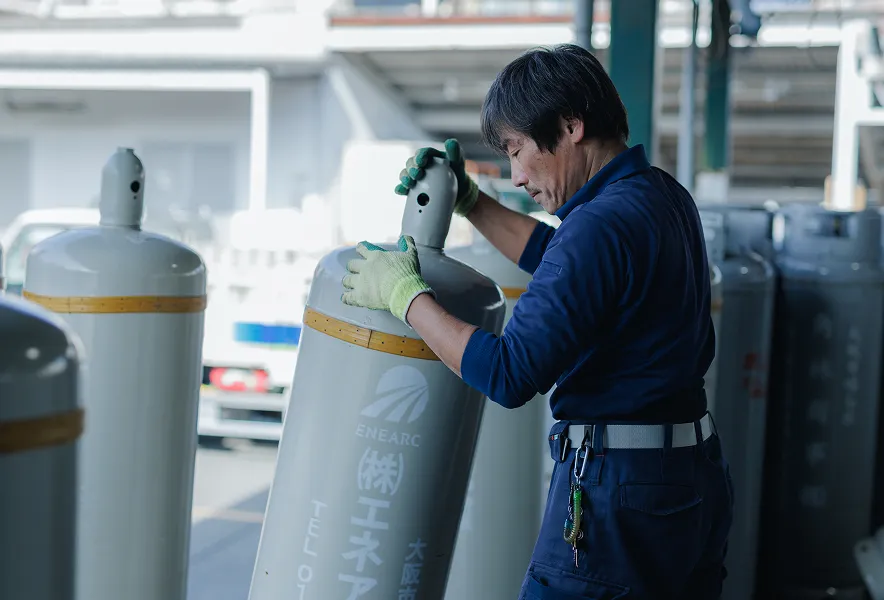 配送・充填の仕事の様子